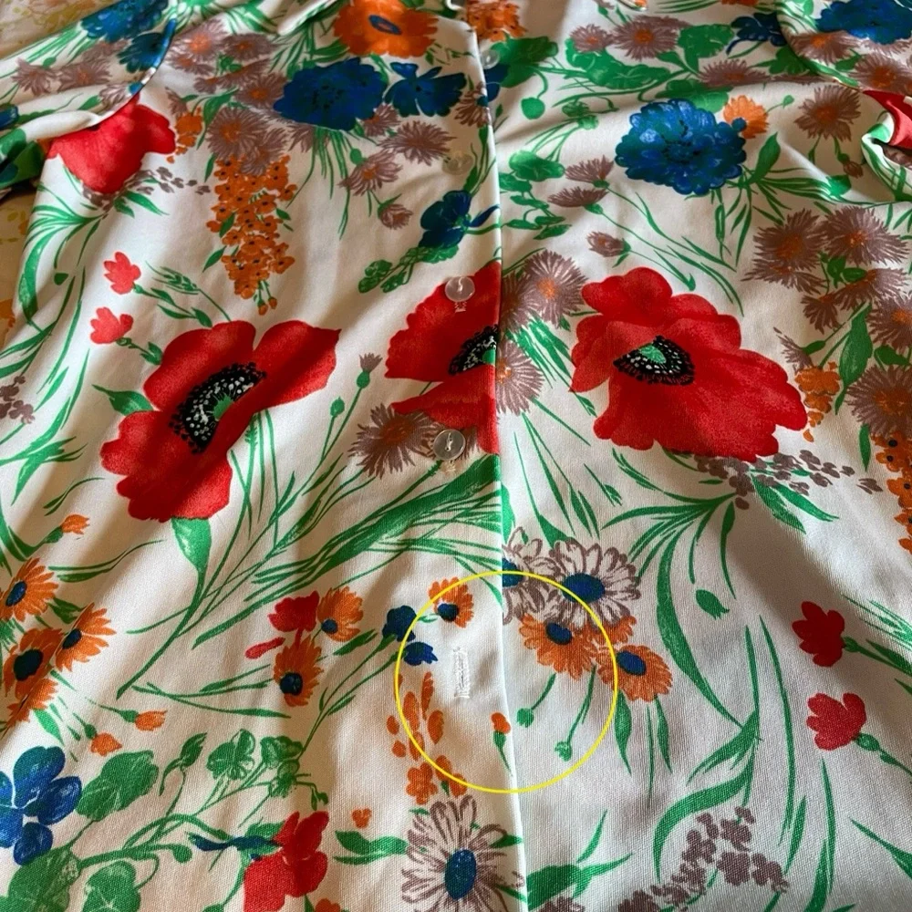 Vintage floral blouse - Picture 2 of 8